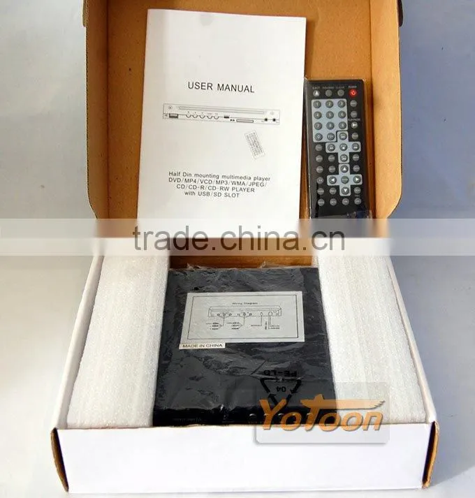 Car 1/2 DIN DVD Player+USB/SD Slot