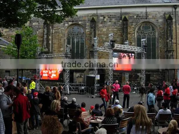 Outdoor aluminum LED screen support structure
