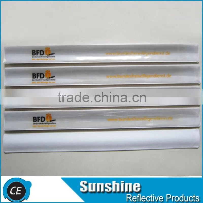 Reflective pvc wrist slap bands