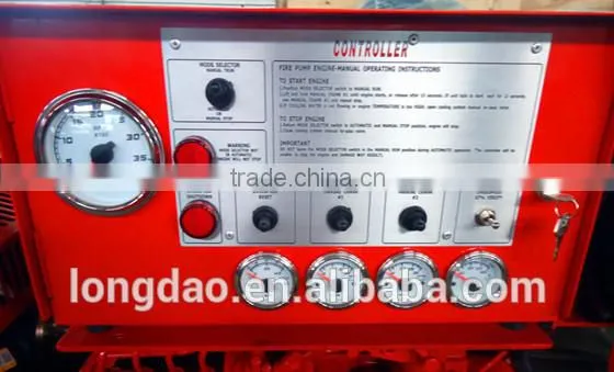 water cooled radiator diesel engine for fire system