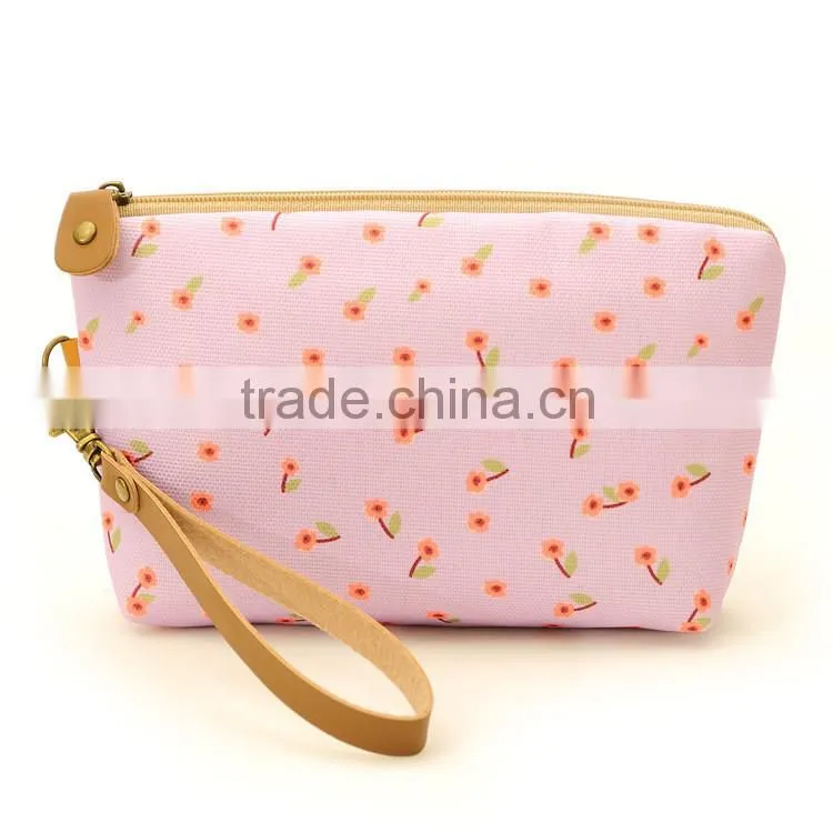 Canvas lady clutch bag outdoor daily bag handle clutch collecting bag