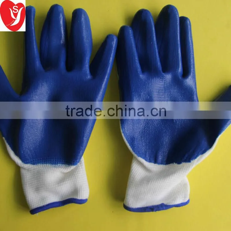 40g/pair nitrile coated gloves/big scale nitrile coated glove manufacturers