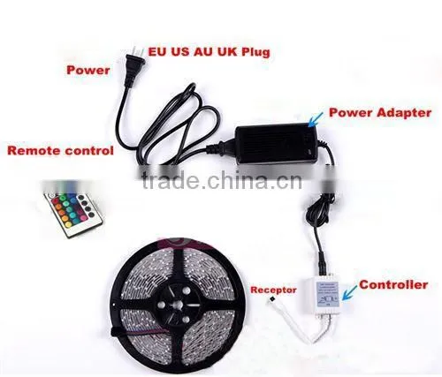 Good price DC12V/24V 14.4W RGB led strip 5050 / smd 5050 led strip light stickable