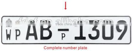 registration plate/vehicle plate/aluminum license plate