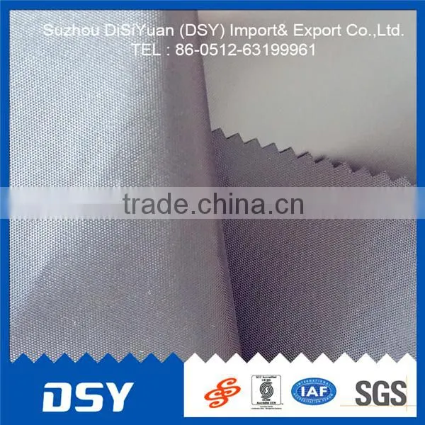 100%polyester pu coated/PVC/waterproof lambskin polyester oxford fabric from jiangsu