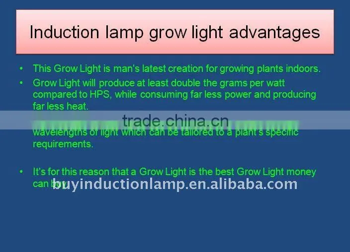 2700K E40/E27 40W Induction lamp grow light low deline than LED grow light