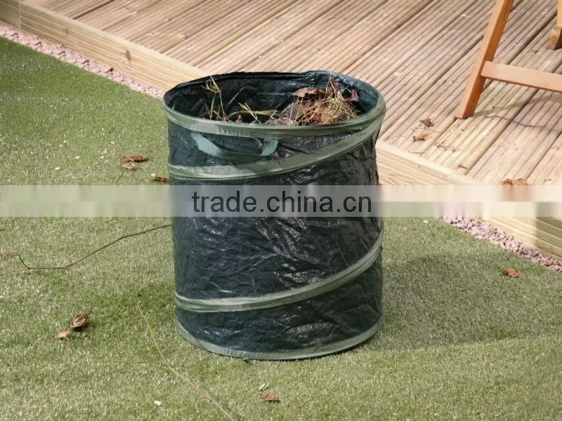 24L-385L Durable 600D Oxford Garden Spring Bucket Yard Bag,/Leaf Collector Bag/ Garden Leaf Bin