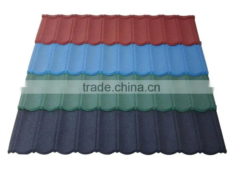 2015 Trade Assurancestone coated building roof material ,stone coated metal roof tile