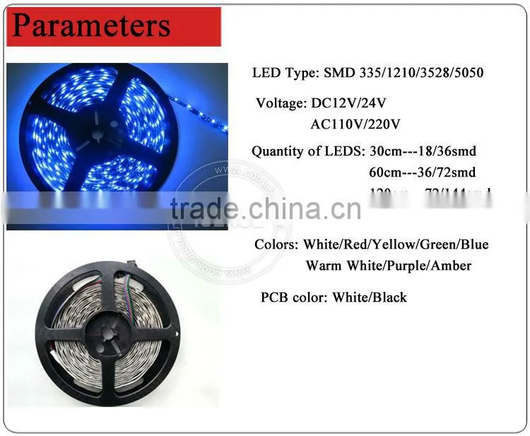 Slim fit led ring light led strip 3014, oem auto parts car exterior decoration led light