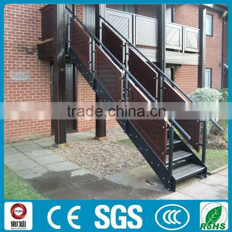 outdoor iron stairs wooden stair treads antique staircase