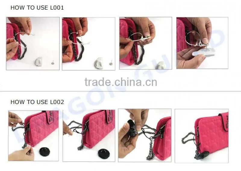 Dragon Guard Wholesale L001 Loop to Loop Plastic Security EAS Double Loop Lanyard