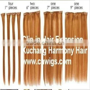 QUALITY REMY Mixed color clip on indian hair extensions