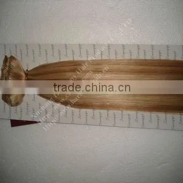 BEST QUALITY 18inch straight human cheap clip hair extension/clip in hair extension