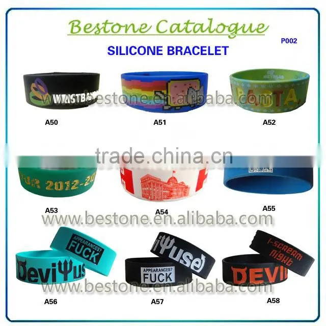 2015 the newest Silicone Bracelet custom bracelet