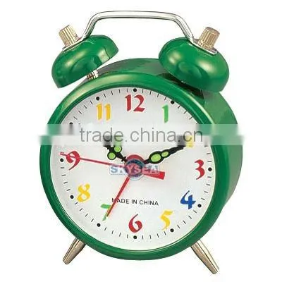 2 inch metal case mechanical alarm clock, desktop clock, Bedside clock