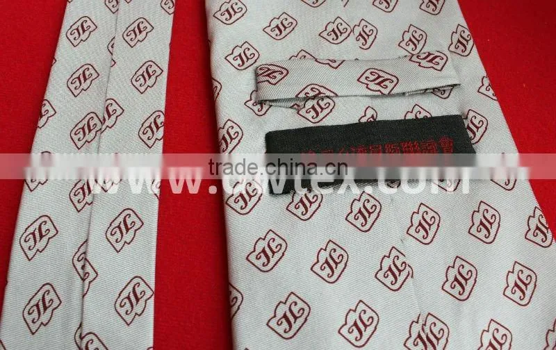 Polyester printed mens tie