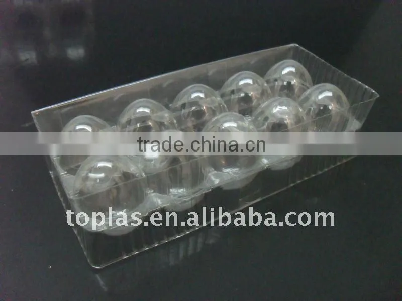 disposable plastic egg container