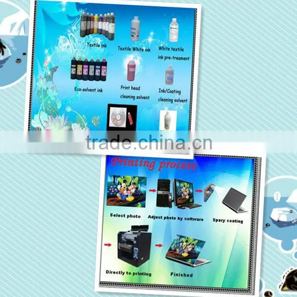 Mini size uv digital flatbed acrylic sheet printer with the best quality