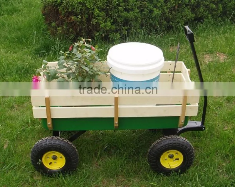 cheap four wheeler outdoor pulling along toy cart TC1831