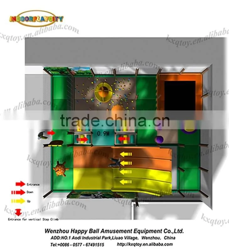 Mashimaro illustration jungle adventure soft indoor playground equipment