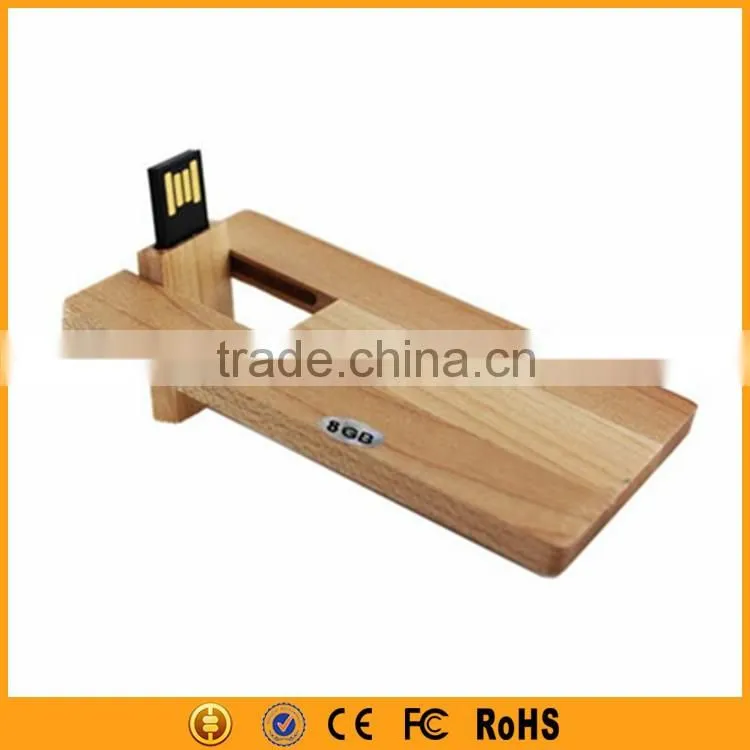 Wholesale wooden business card usb flash drive 8gb