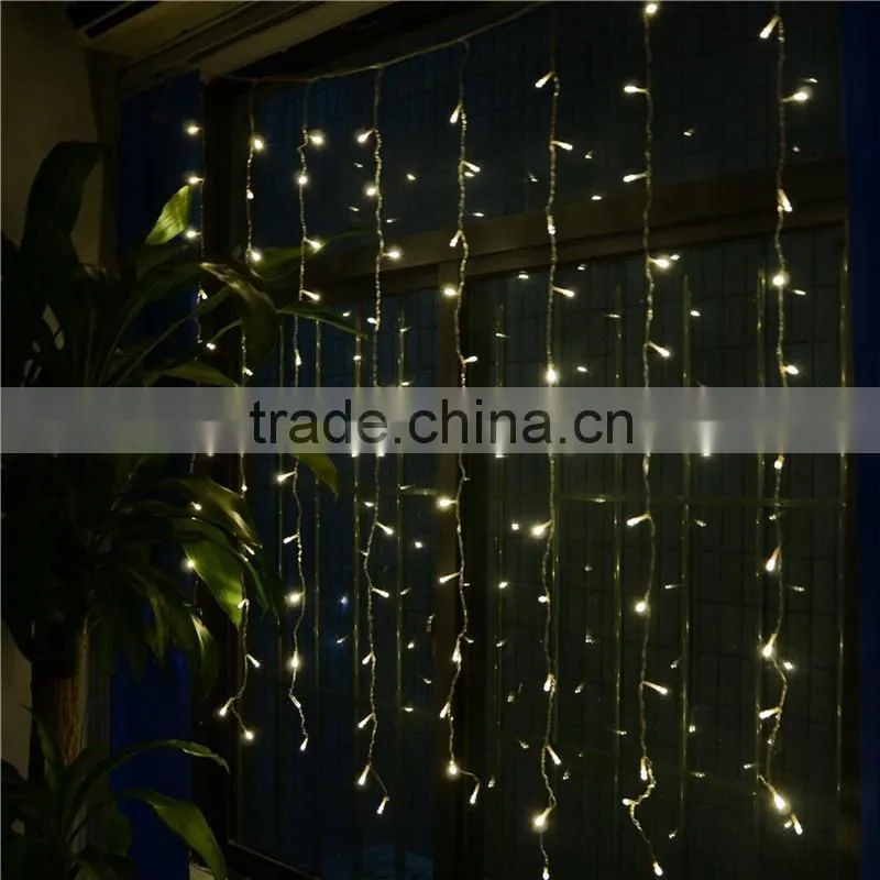 96 LED Curtain Fairy String Lights for Party, Home, Garden Decorations curtain light with flashing effect