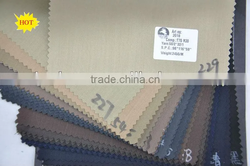 wholesale fine quality t/r men's suiting fabric in stock