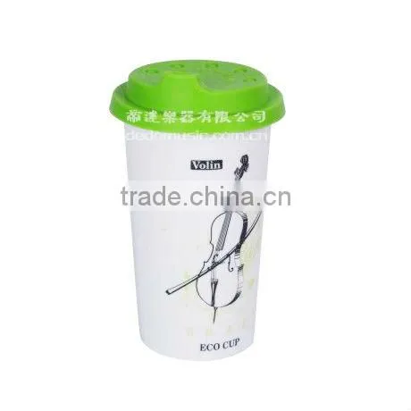 Ceramic Mug With Silicone Lid