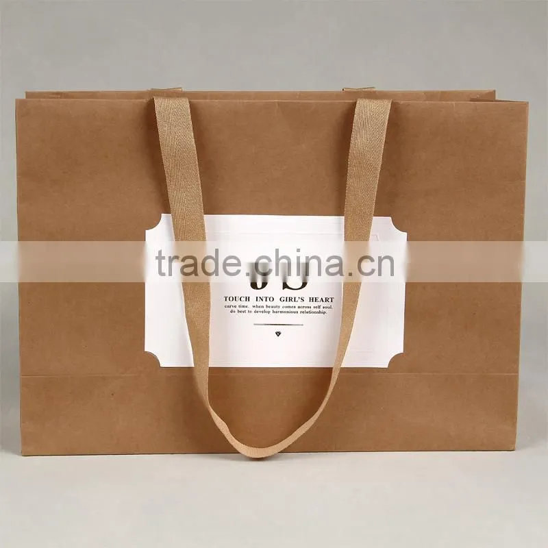 China wholesale fine shopping hand bags for girl's wool garments Factory Price Paper Bag in Hangzhou