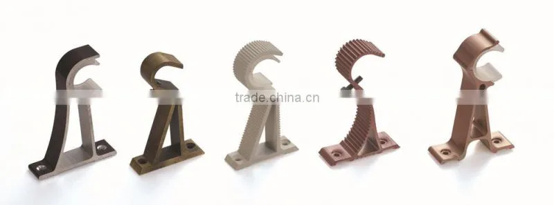 Curtain accessories AC copper iron single curtain rods bracket and hardware