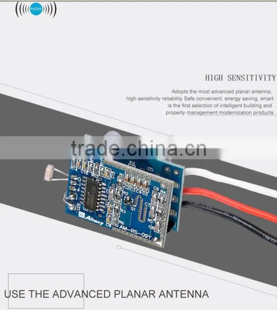 High sensitive microwave motion sensor switch 35W indoor motion sensor with LED light switch
