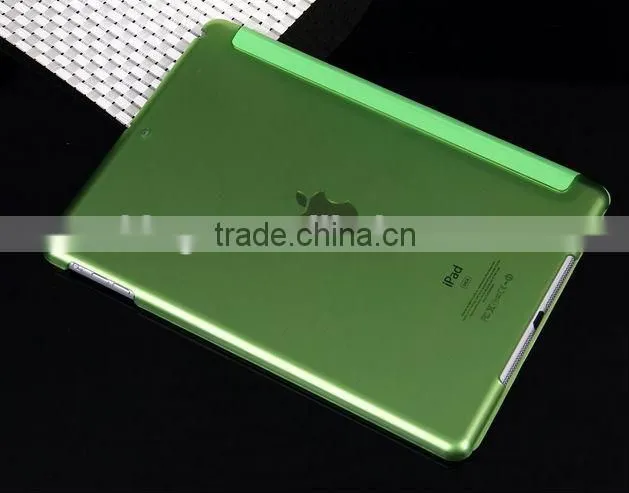 2014 new products Tri-Fold Sleep Smart Case Matte Cover Stand Holder For Apple iPad 5 5th iPad AirD0106