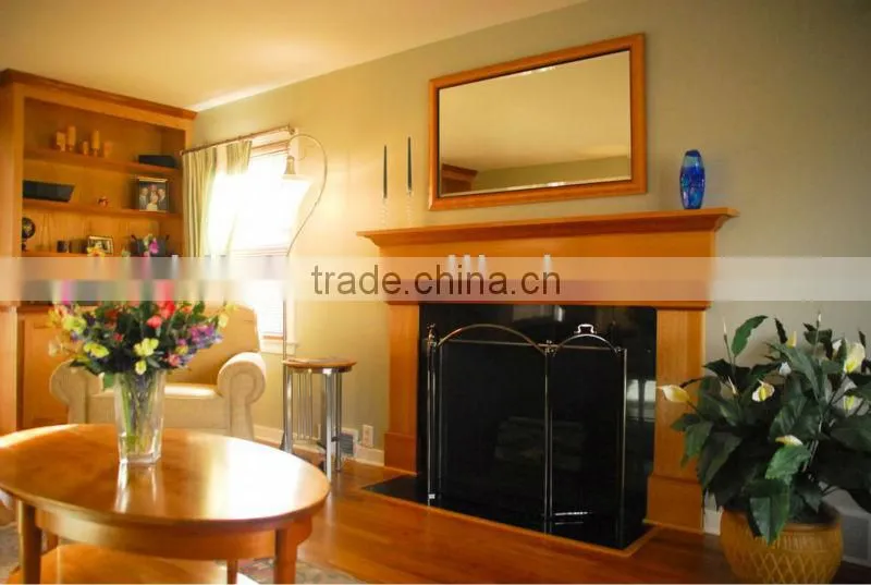living room solid wooden frame decorate mirror wall mounted mirror