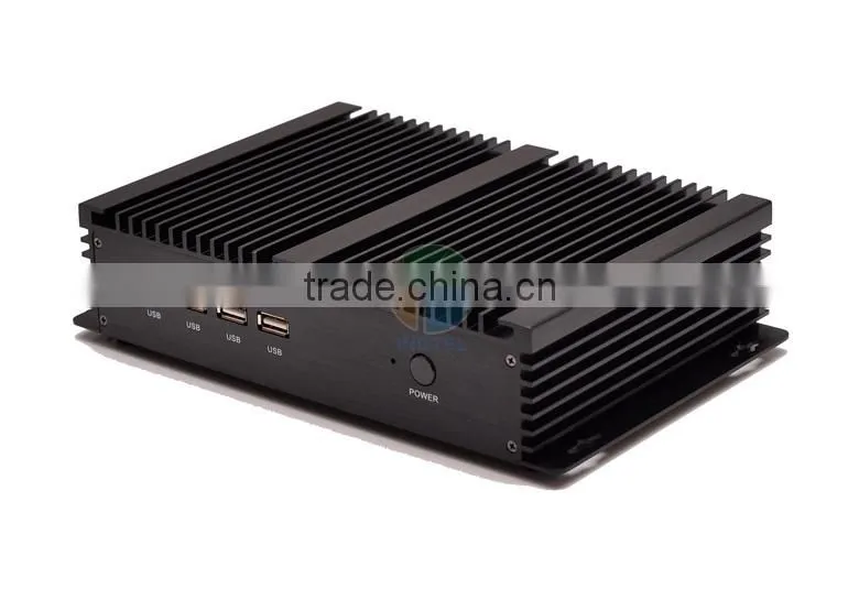 Fanless Mini Industrial PC Computer Workstation with 2 COM 4 USB 3.0 Intel Celeron 1037u processor with 4G RAM Only