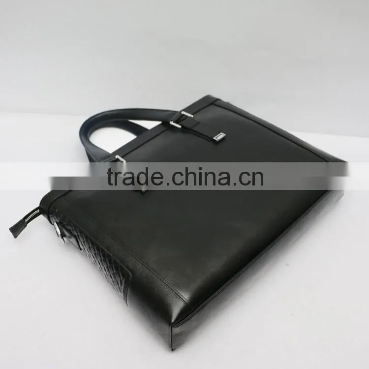 China manufacturer newest online unique men's leather messenger laptop bag