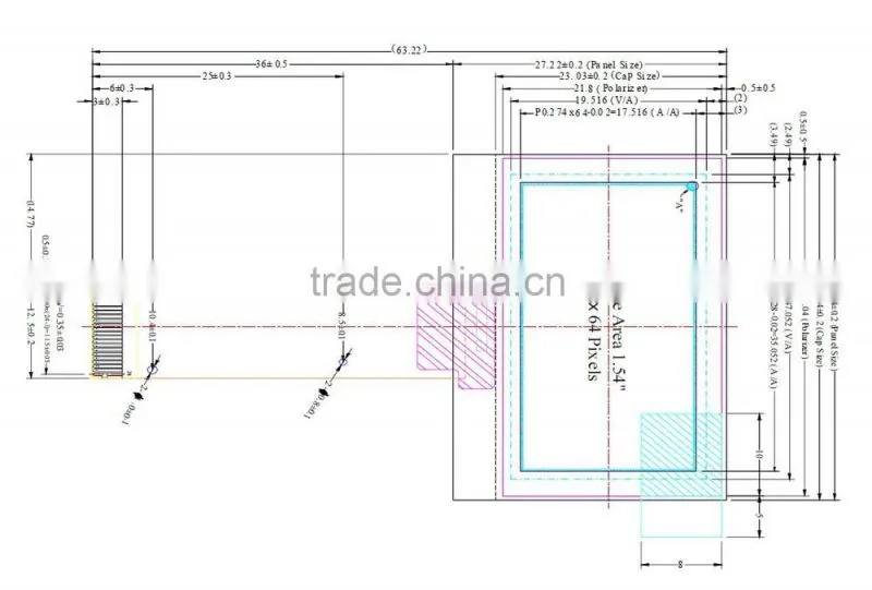 1.5'' OLED Monochrome 128x64 OLED Display