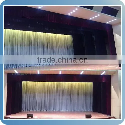 Black and red theater curtain,stage curtain