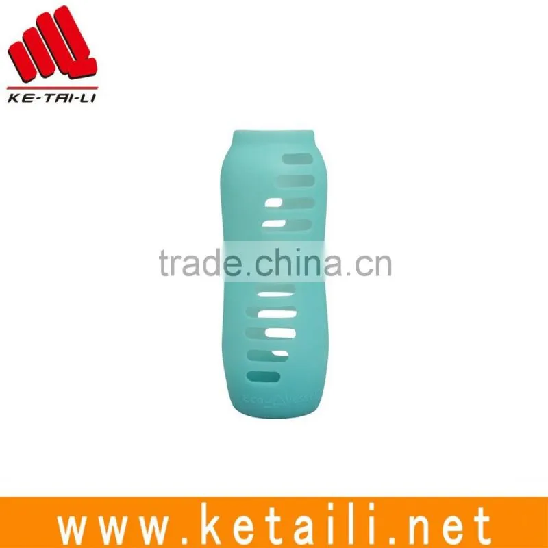 Made in China Protective Silicone Rubber Glass Water Bottle Skin Cover Sleeve Supplier