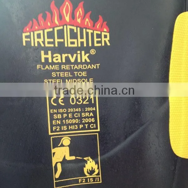 Fire fighter rubber boots safety boots chemical protective boots