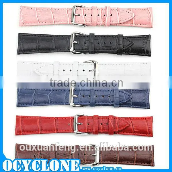 Fashionable crocodile leather watch band for apple watch