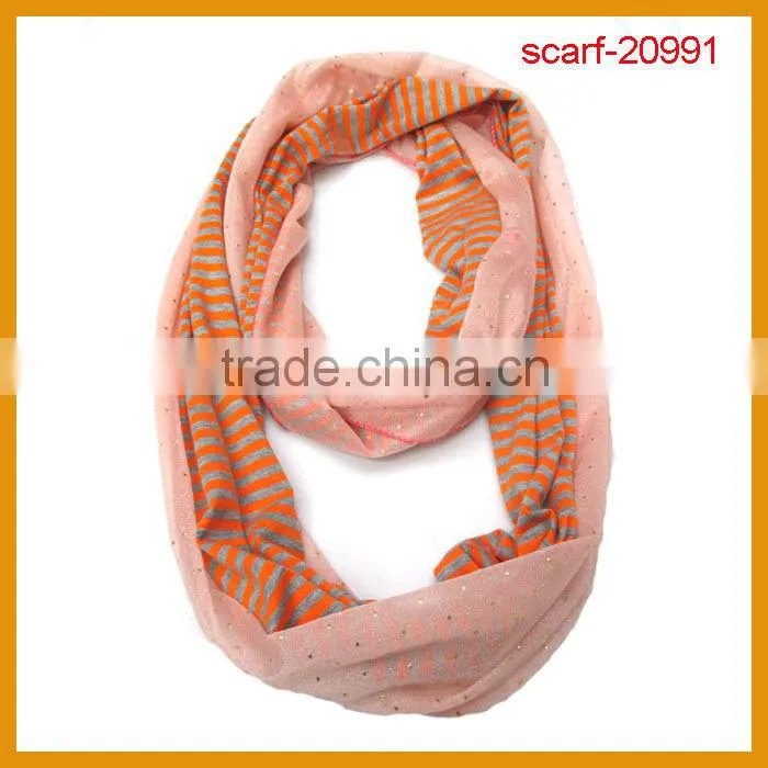 Very Beautiful European Loop Scarf, Chevron Infinity Scarf