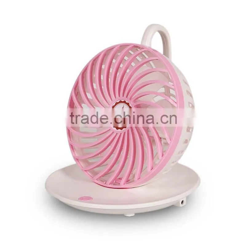 wholesale Hot New Innovative Gift Usb Mini Fan Rechargeable Fan In Coffe Cup Design