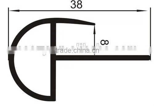 PVC floor edge trims//PVC stair nosing trim//laminate stair profile//PVC stair nosing covered with PVC wrapping