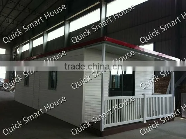 NEW: Luxury prefab house with UPVC wall cladding and WPC veranda