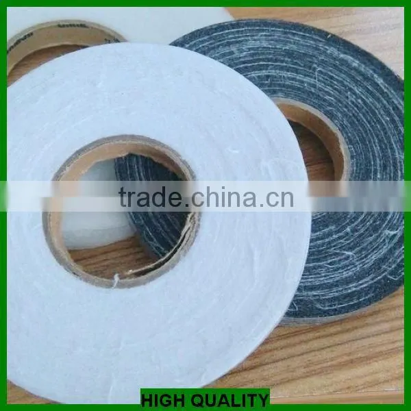 polyeater material weft insert non woven fusible interlining/cut in tapes for collar,cuff