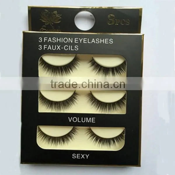 High Quality private label 3D eyelash extensions for charing woman
