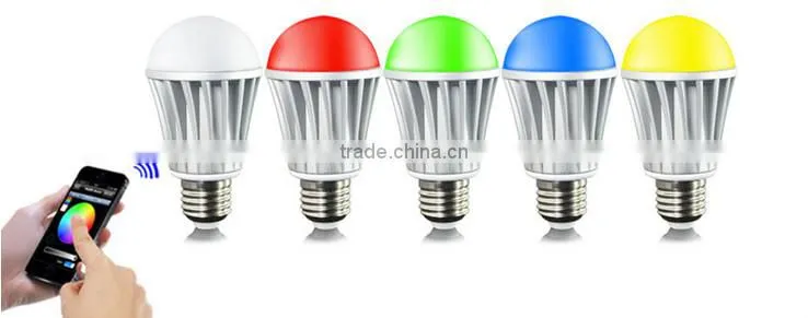 Smart led , Android/IOS wifi led light bulb ,wireless contronl ,RGBW
