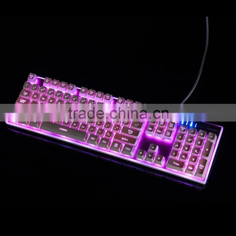 New Gaming LED Backlight USB Wired 104 keys Professional Game Keyboard Waterproof Game Keyboard For PC