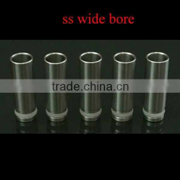 wholesale shenzhen Dovic wide bore drip tips stainless steel and acrylic wide bore