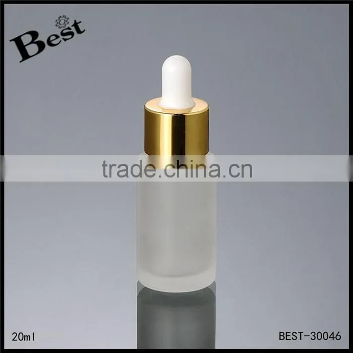 china supplier 100ml frosted glass bottle pump glass bottle for cosmetic
